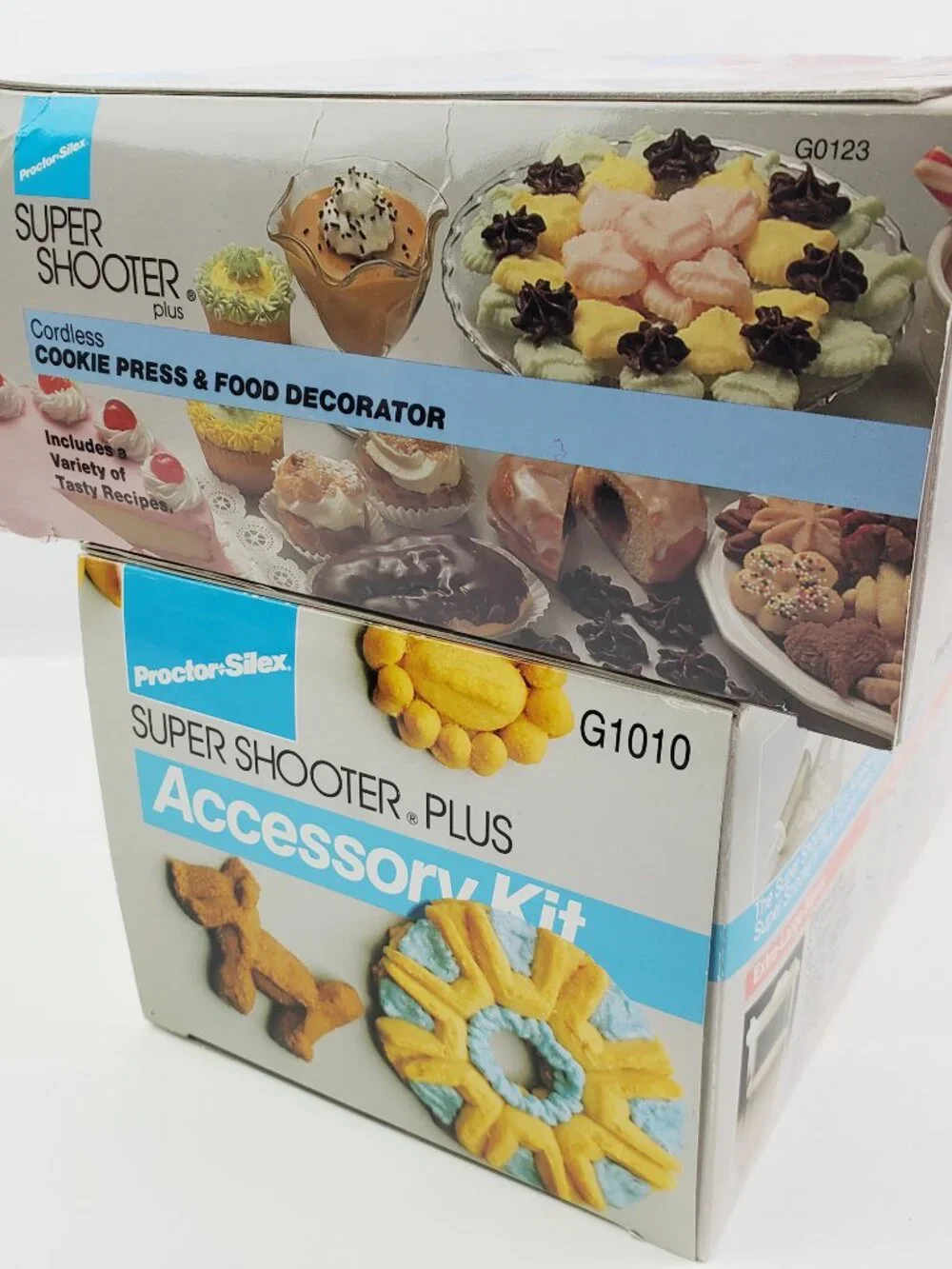 Super Shooter Plus + Accessory Kit Cookie Making Press Proctor Silex Unused NIB